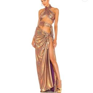 Bronx & Banco gold dress